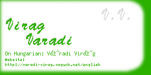 virag varadi business card